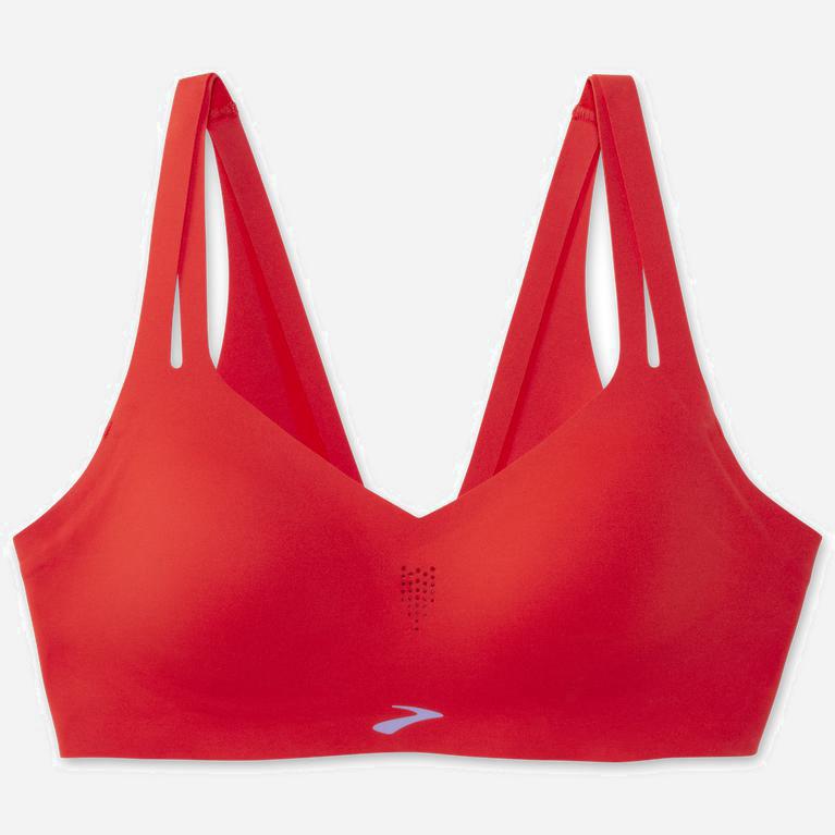 Brooks Dare Strappy NZ - Women's Sports Running Bra - Jamberry/Red (54276-CUEI)